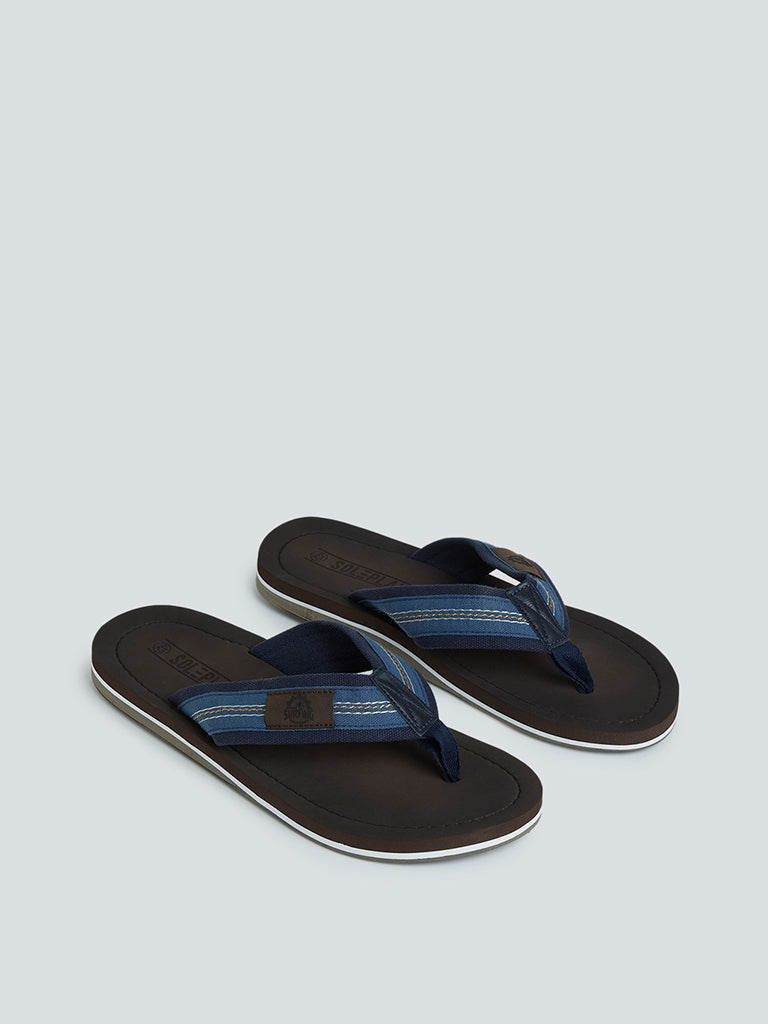 SOLEPLAY Dark Brown Flip-Flops